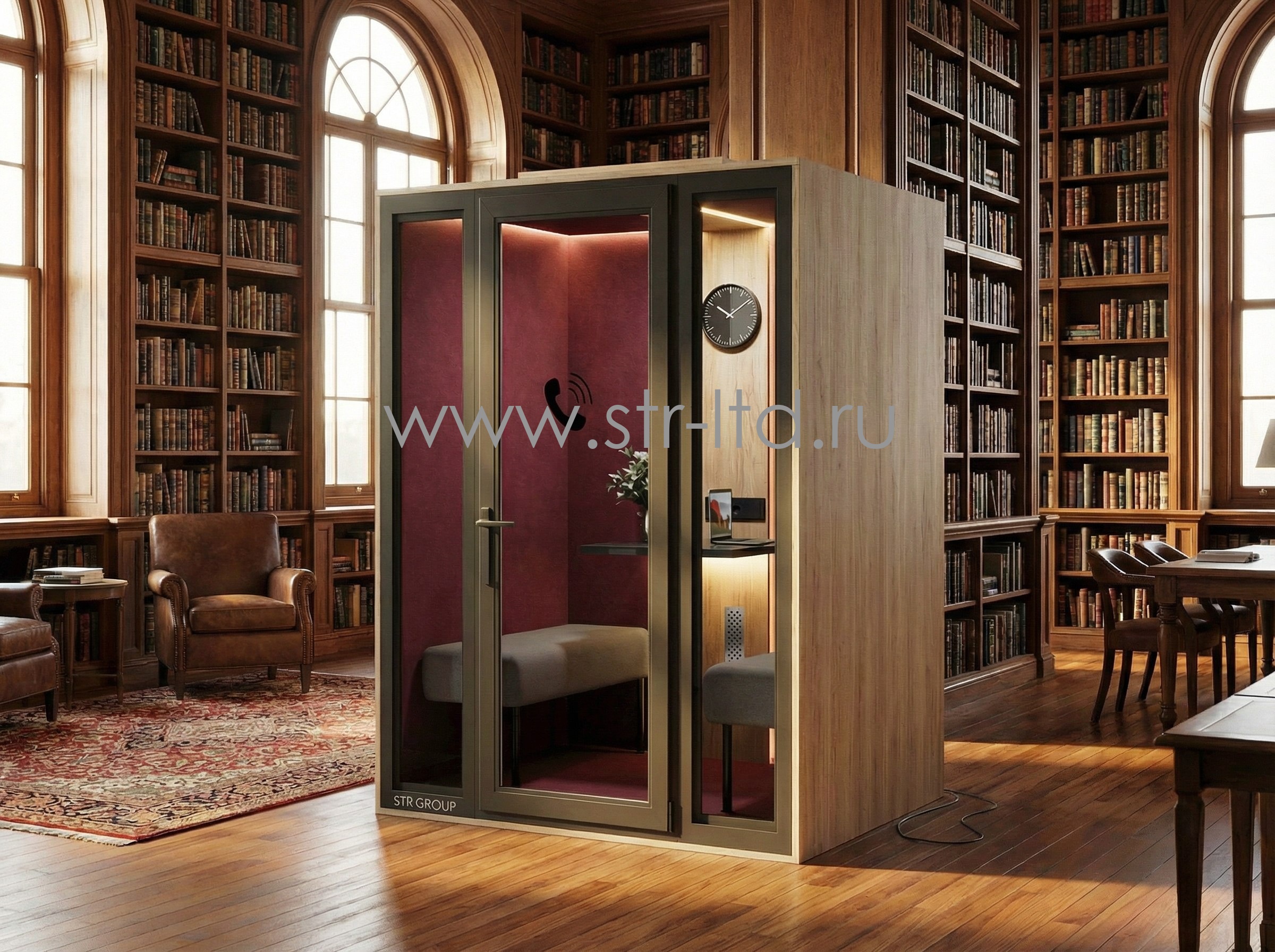 Телефонная будка, шумоизоляционная кабина Промо