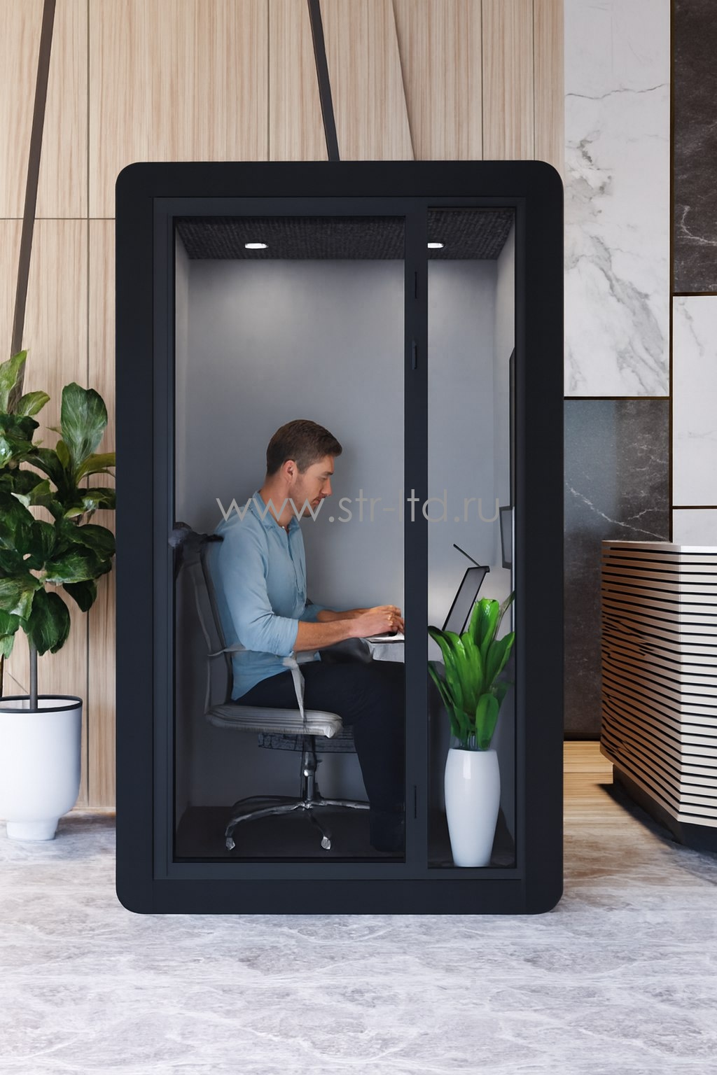 Телефонная будка, шумоизоляционная кабина Промо