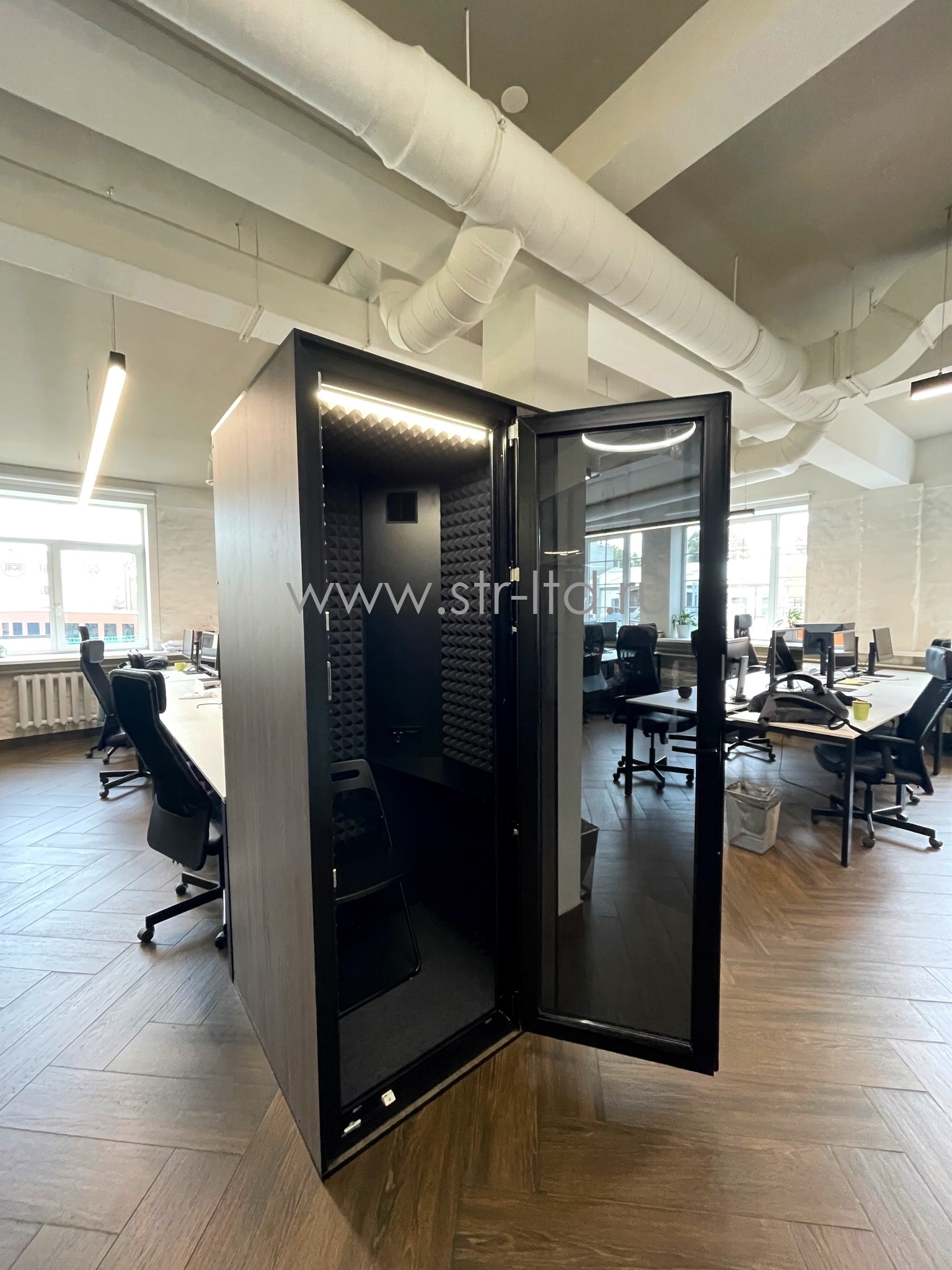 акустическая звукоизоляционная кабина 