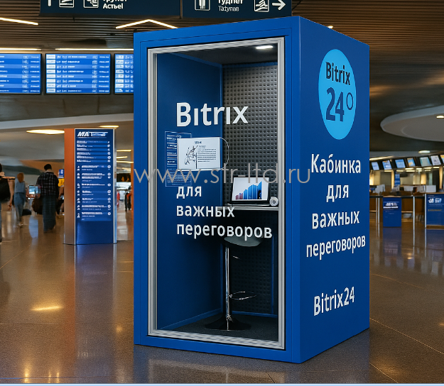 Шумоизоляционная кабина с брендированием