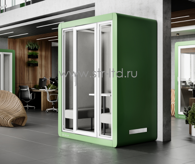 Двухместные переговорные кабины, шумоизоляционные кабины
