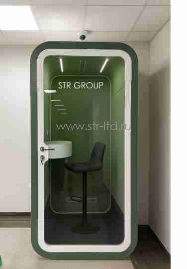 Акустические звукоизоляционные кабины одноместные 